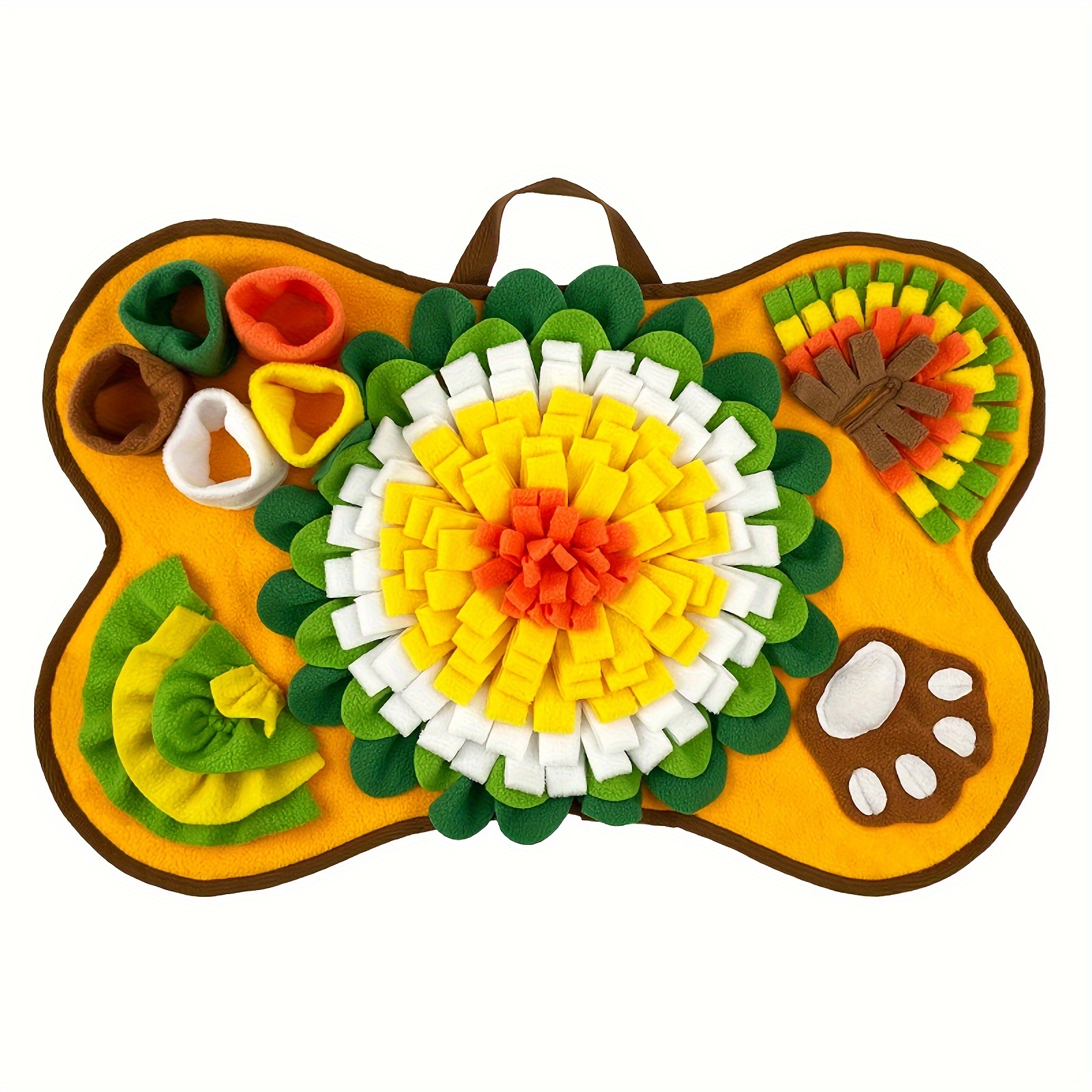TEMU Pet Sniffing Mat For Dogs, Interactive Durable Dog Slow Feeding Pad Training Mat For Foraging Skills And Slow Eating
