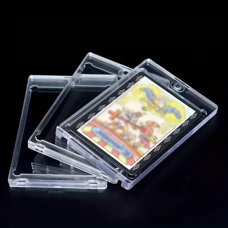 Estuches Magnéticos Para Tarjetas Coleccionables 5 Unidades - 35PT, Transparentes, Protección UV, Tamaño 11x7.3 Cm Estuches Magnéticos Para Tarjetas Coleccionables 5 Unidades - 35PT, Transparentes, Protección UV, Tamaño 11x7.3 Cm