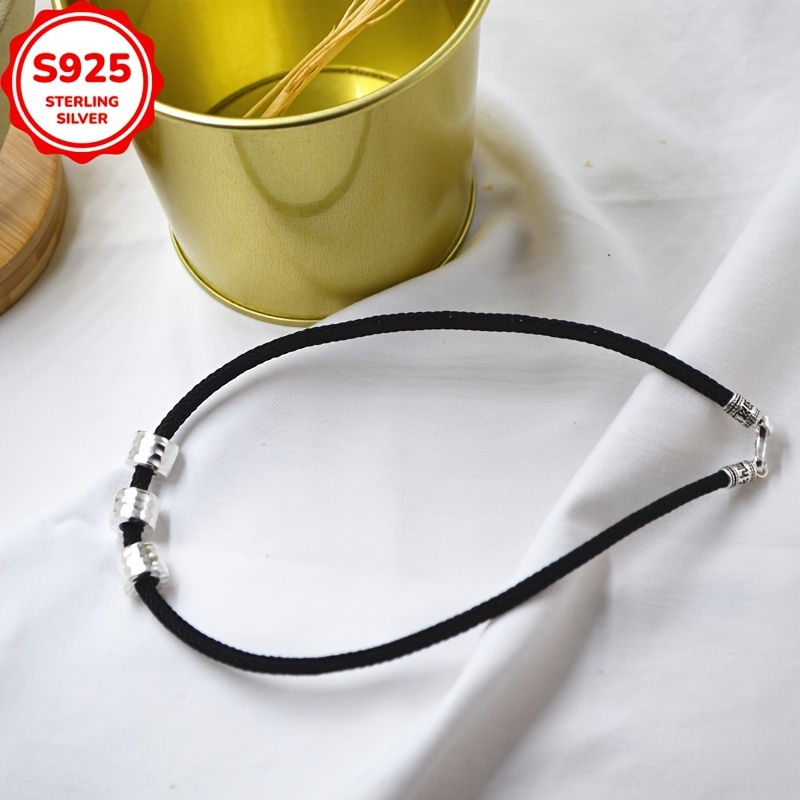 Hand-Woven Cylinder Necklace for Women