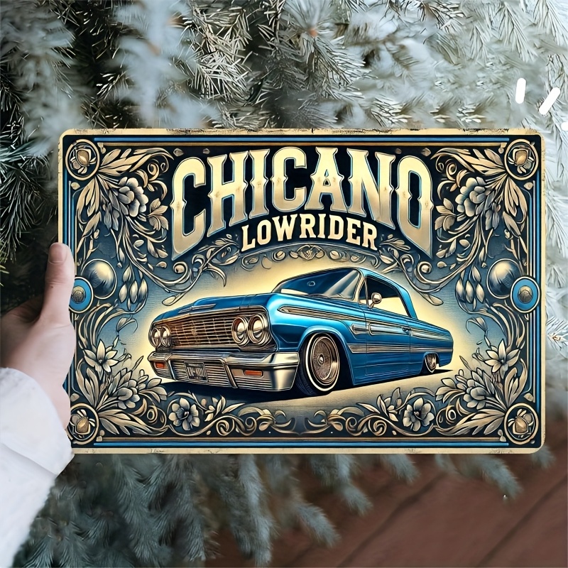 1pc placa de lata retro chicano lowrider de parede - Temu Brazil