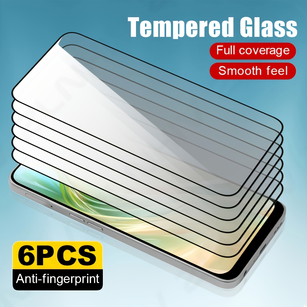 TEMU 6pcs Glass Smartphone For Redmi 14c Tempered Glass Protective Film Note 14s Full Cover Phone Screen Protect For Note 14 5g/ Note 14 4g