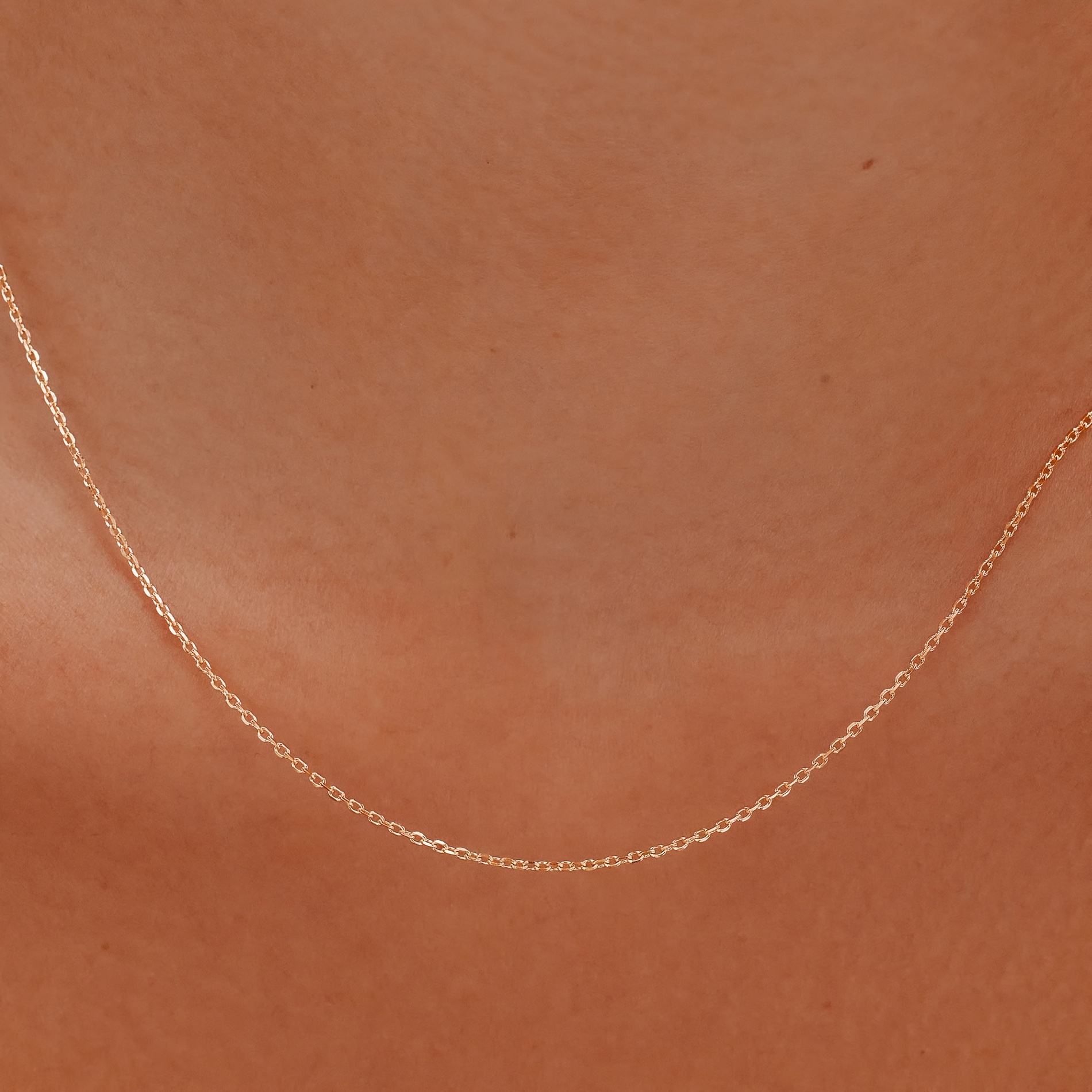 18K Gold-Plated Stainless Steel Ultra-Thin Chain Necklace, Women’s