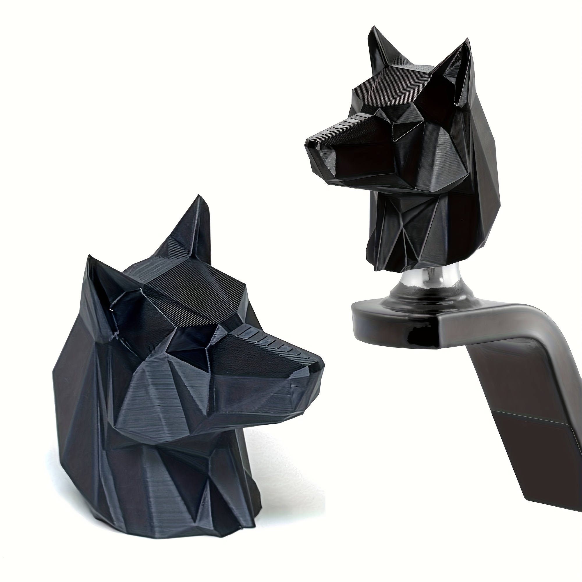 1pc Car Trailer Ball Cap | Suitable For 50mm Trailer Balls | Wolf , Creative Vehicle Towball Cover