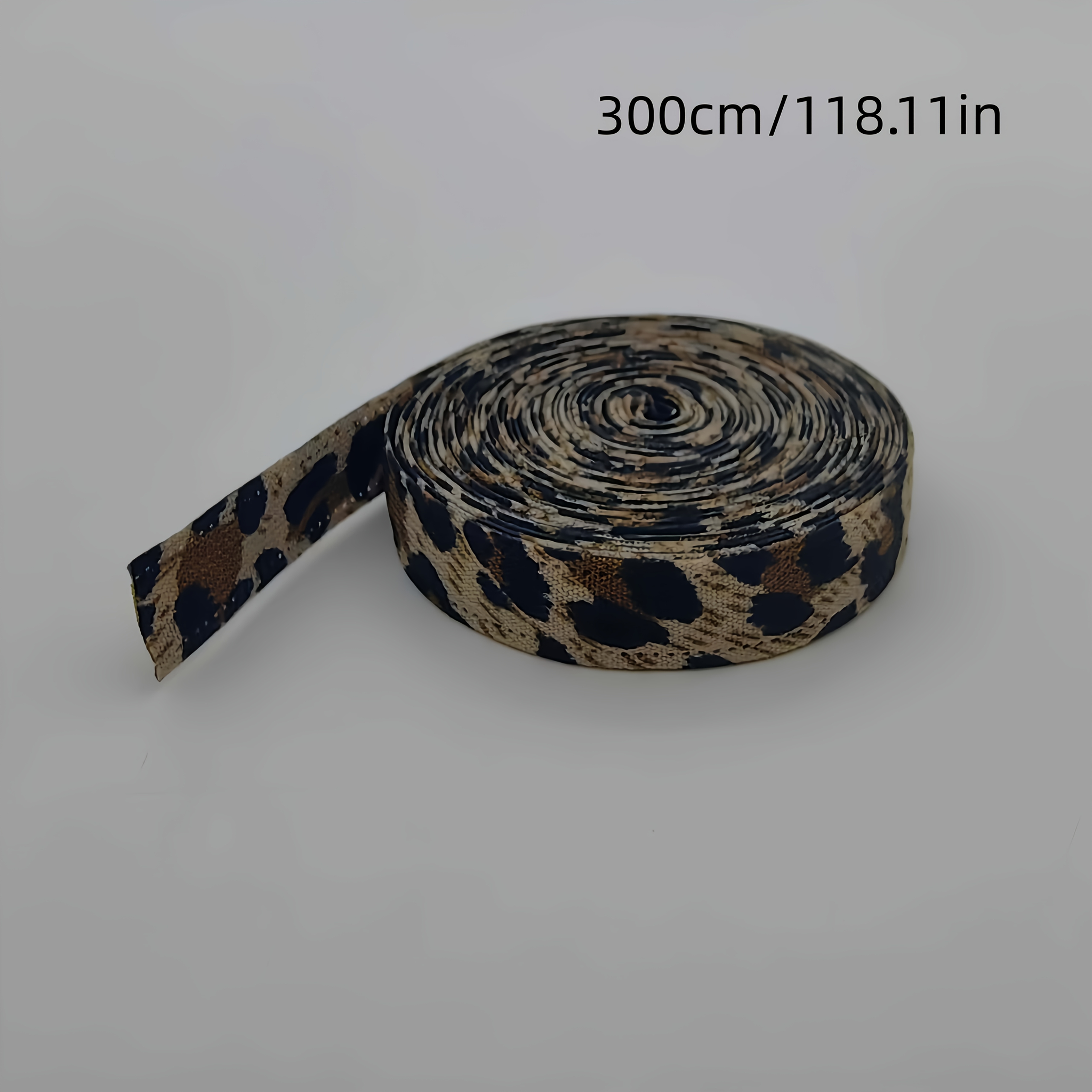 TEMU 1cm Wide X 300cm Long Fashionable, Simple, And Classic Leopard Print Woven Ribbon For Clothing Decoration, Lace, And Handmade . Features Trendy