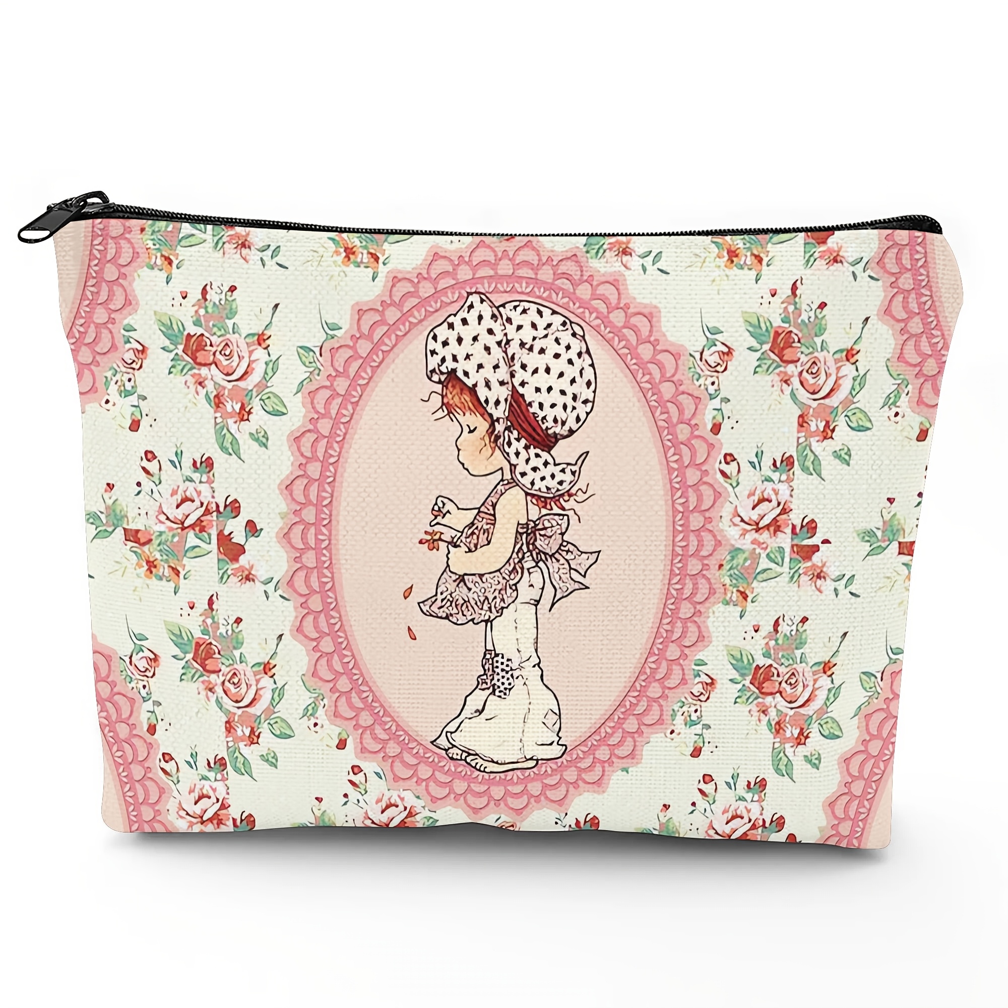 TEMU Trousse de Cosmétique Florale Kay D10 - Pochette Cosmétique Fleur Colorée, pour les et l'Utilisation Quotidienne, Compacte et Portable, Lavable