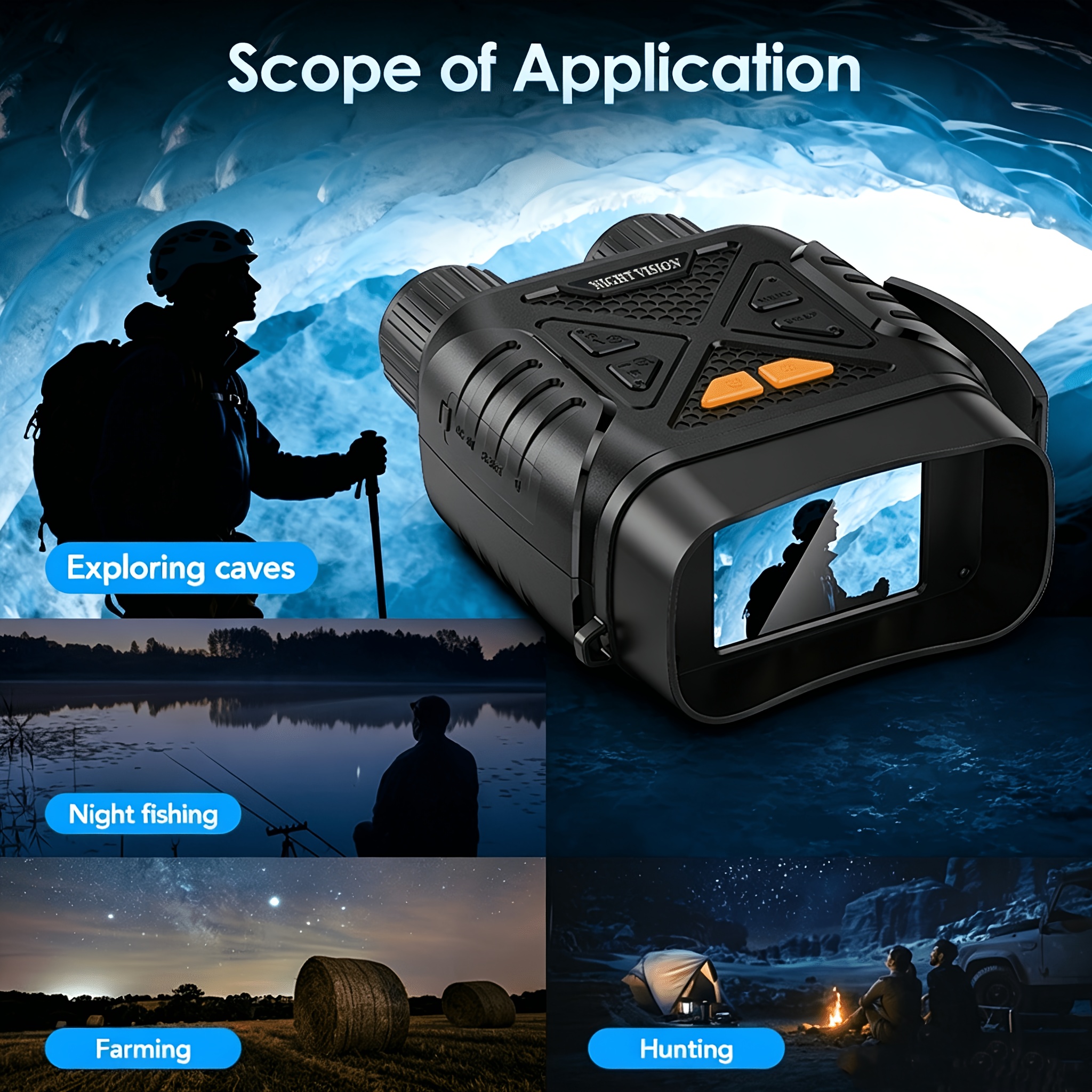   2026   4k   adult   binoculars hd screen thermal imaging binoculars supports photo and video recording   2625ft   distance 2 8 inch hd screen suitable for outdoor hunting