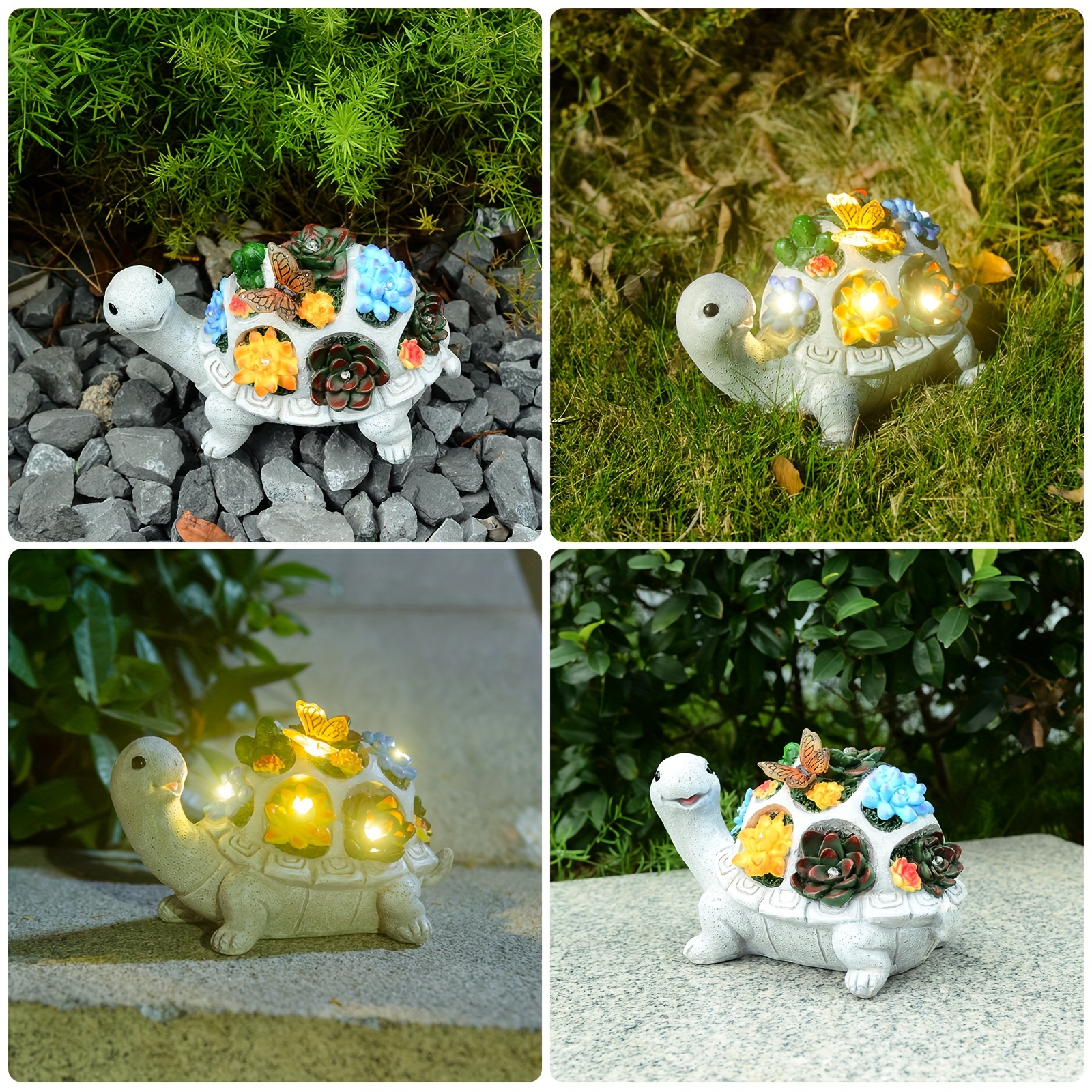 

Solar Garden Turtle Statues Decor, Turtle , With Outdoor Decorations Solar Lights, Patio Lawn, Yard, Birthday For Women/mom/grandma