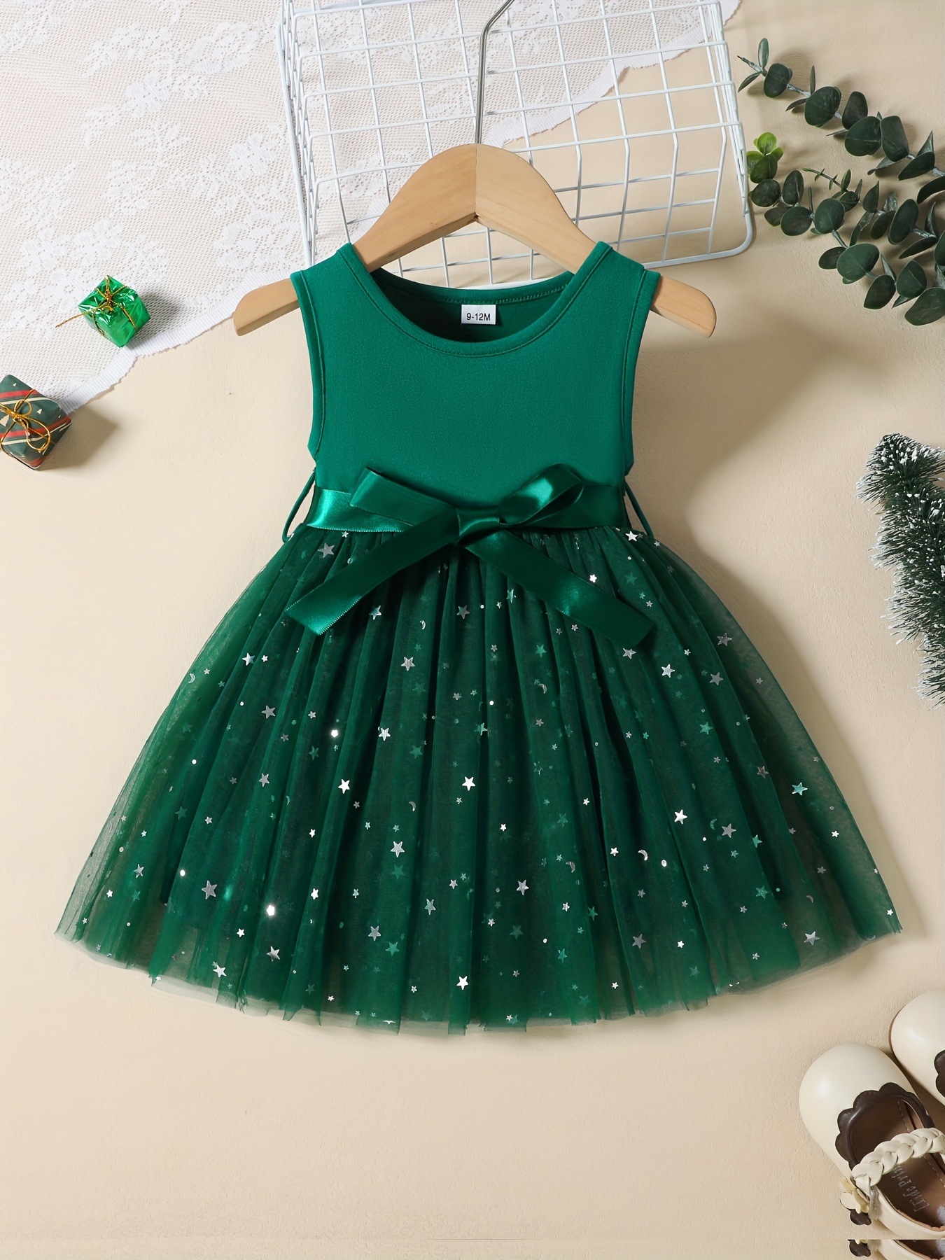 dark green infant dress Princess Dark green Ball Gown Baby Flower Girl Dress ,Kids Party Dress –  Siaoryne main image 1