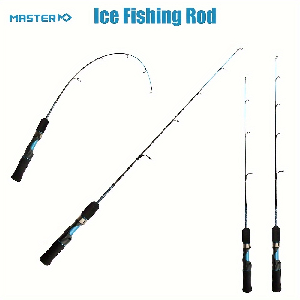 Fishing Gear Set Adjustable Fishing Rod Set Spinning Rod and Ice Fishing  Wheel Ice Fishing Rod Shrimp Rod with Imitation Wood Handle Fishing Tackle