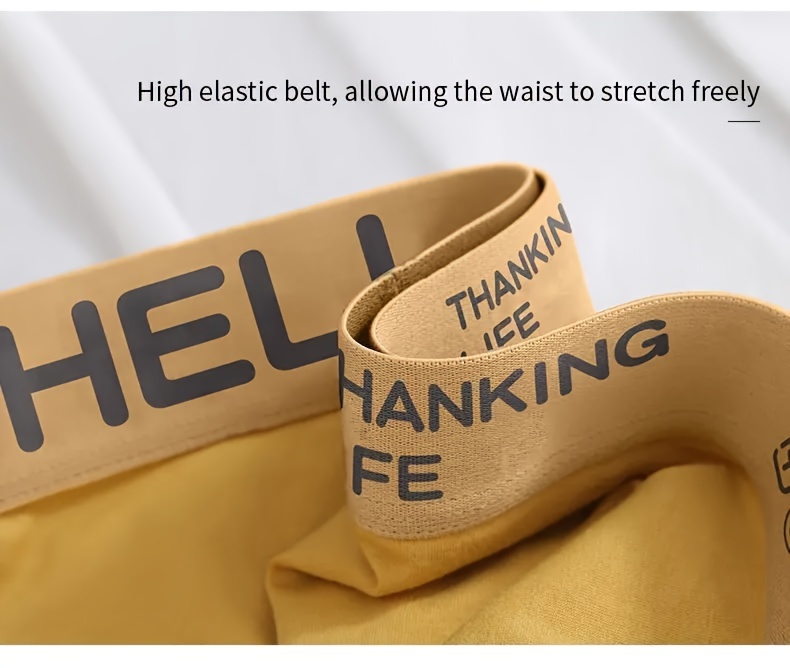 Série multi-couleurs élégante - Lot de 15 boxers pour hommes HELLO - Ensemble de sous-vêtements confortables et à séchage rapide