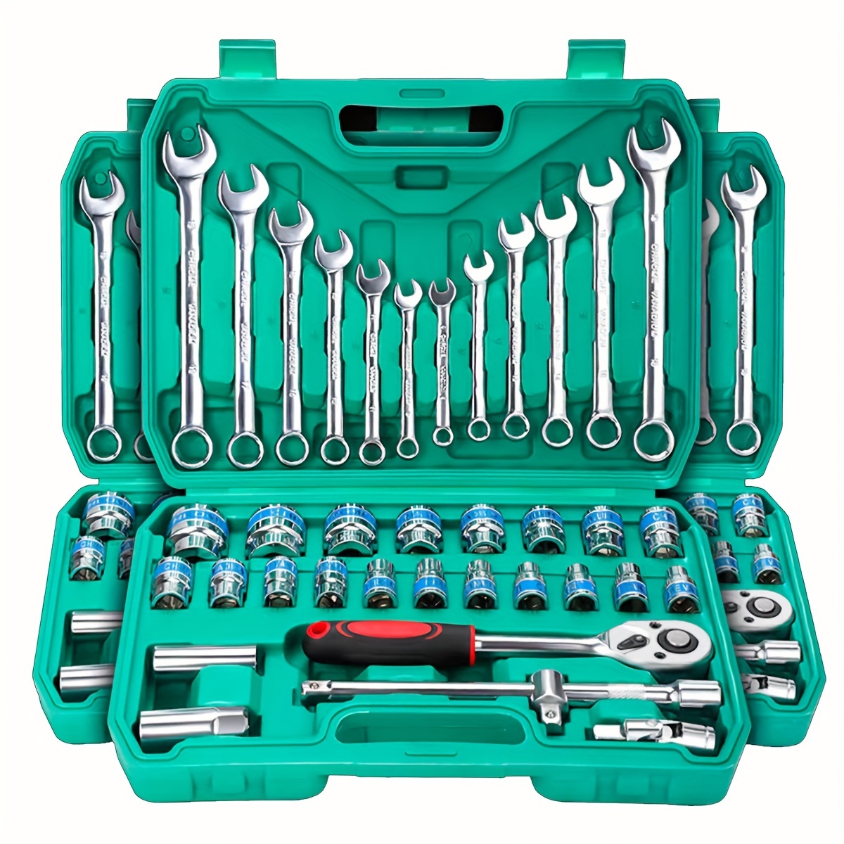 

37pc/set Set And Set, Ratchets Set, 1/2" And , Tool Kits For Auto , Combination Wrenches, Hex Wrenches, For Or