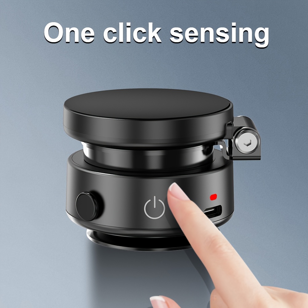   v1 aluminum alloy magnetic phone holder extendable 360 rotating car mount strong suction adjustable wall mount non waterproof stable performance