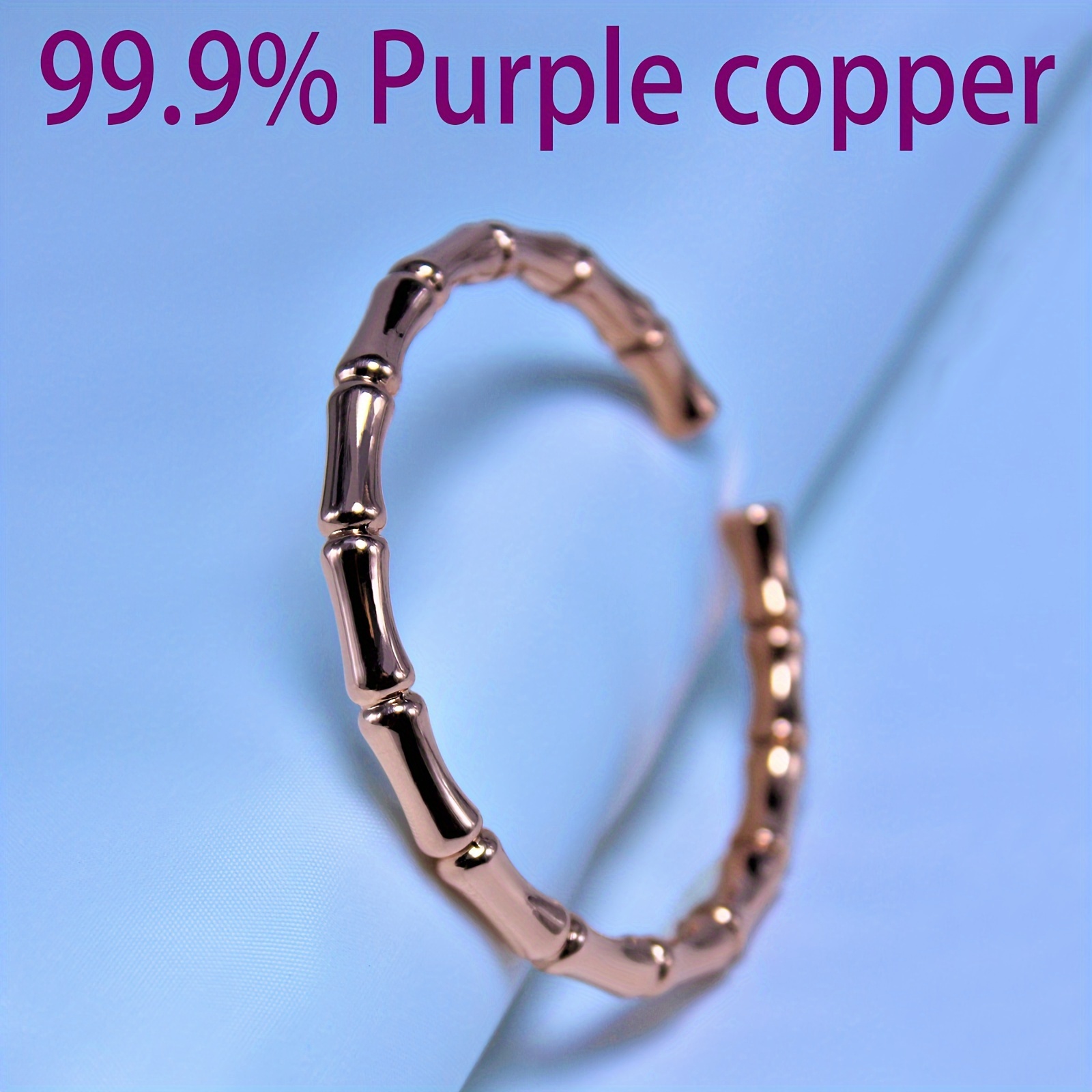 Boho Copper Bangle Bracelet for Women