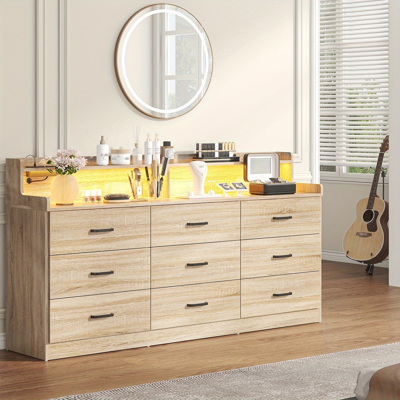 bedroom 6 9 drawer dresser 47 63 inch wide dresser tv stand - Temu