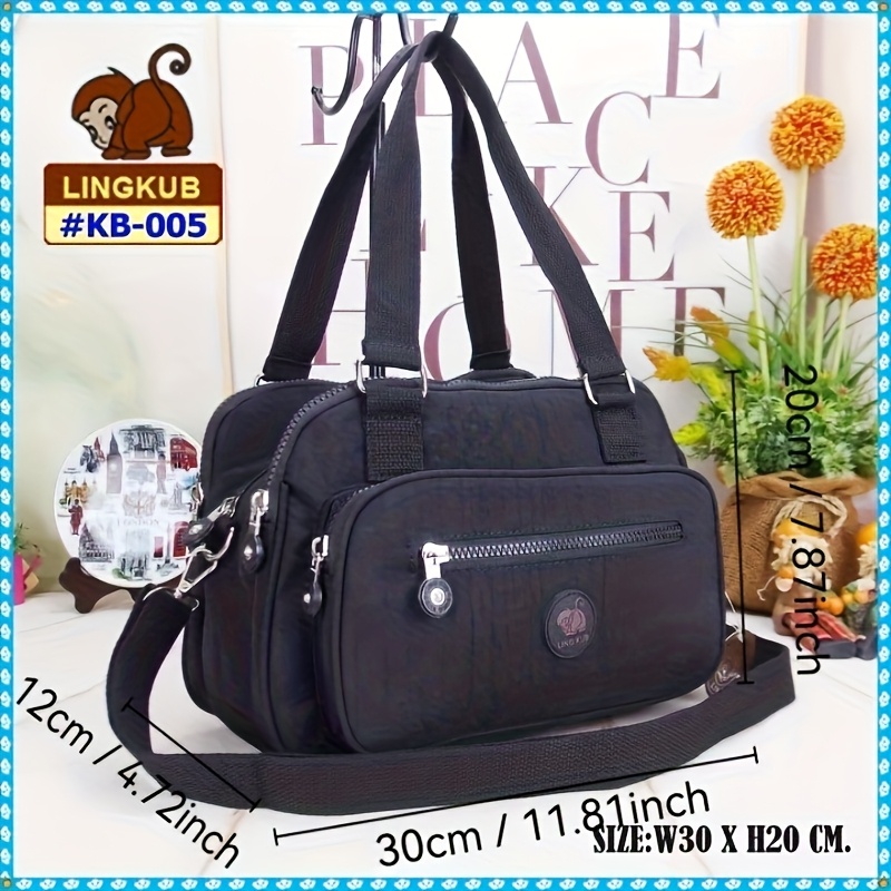Artikelbild [pendler-reise-essential] leichte nylon schultertasche, verdickte nylon umhängetasche [ ] authentische marke, mehrfachfach-aufbewahrung und reißverschluss! 10 farben verfügbar, abnehmbarer langer riemen, multifunktional und  