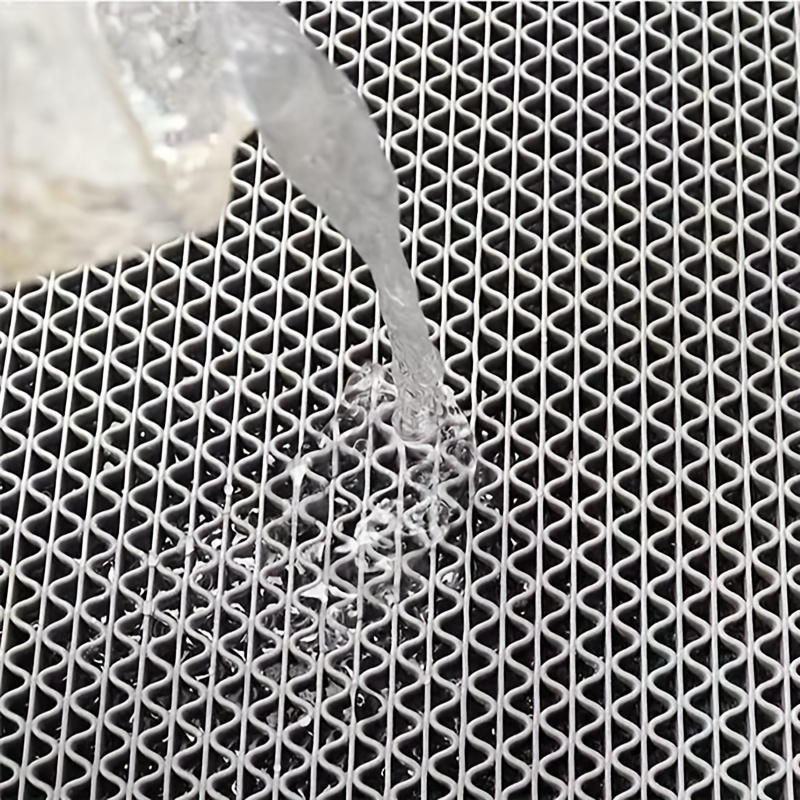 1pc 4 5mm thin pvc anti slip pad hollow non slip drainage mat for bathroom and kitchen machine made hand wash only rectangular shape high absorbency mat modern bath mat pvc construction bathroom mat Product details 2