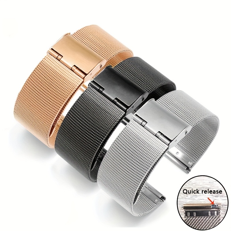 

22mm 20mm Stainless Steel Mesh Strap For Gt5/4/3/2/2e For S4 S3 S2 S1 47mm Strap For 7/6/5/4/6classic/4classic/5pro 44mm 40mm 47mm 42mm 45mm 46mm Strap