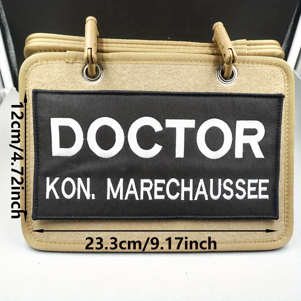 E-shop [Offene, personalisierte Produkte] 1 personalisierter 23,3 cm/9,17 Zoll * 12 cm/4,72 Zoll Stickerei-Patch, personalisiertes 2-streifiges