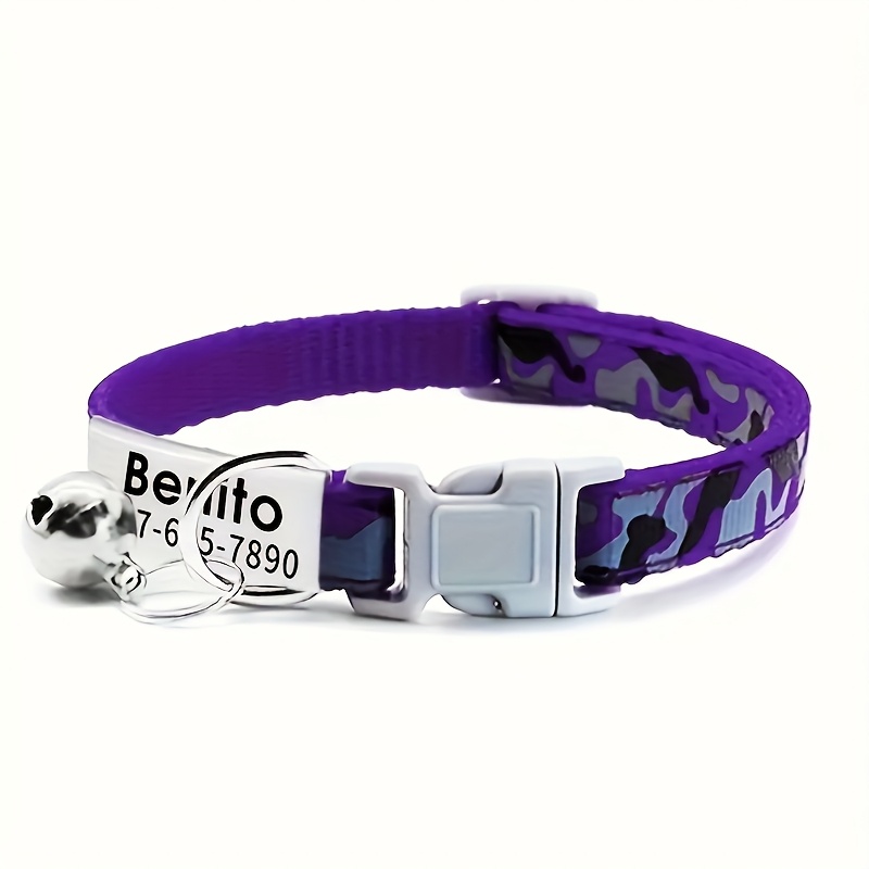 Customizable Leopard Print Dog Collar with ID Tag