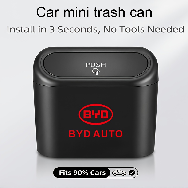 TEMU 1pc Byd Themed 2d Flat Print Door Hanging Car Storage Organizer For Front Seat, A Versatile And Portable Universal Vehicle Interior Organizer,