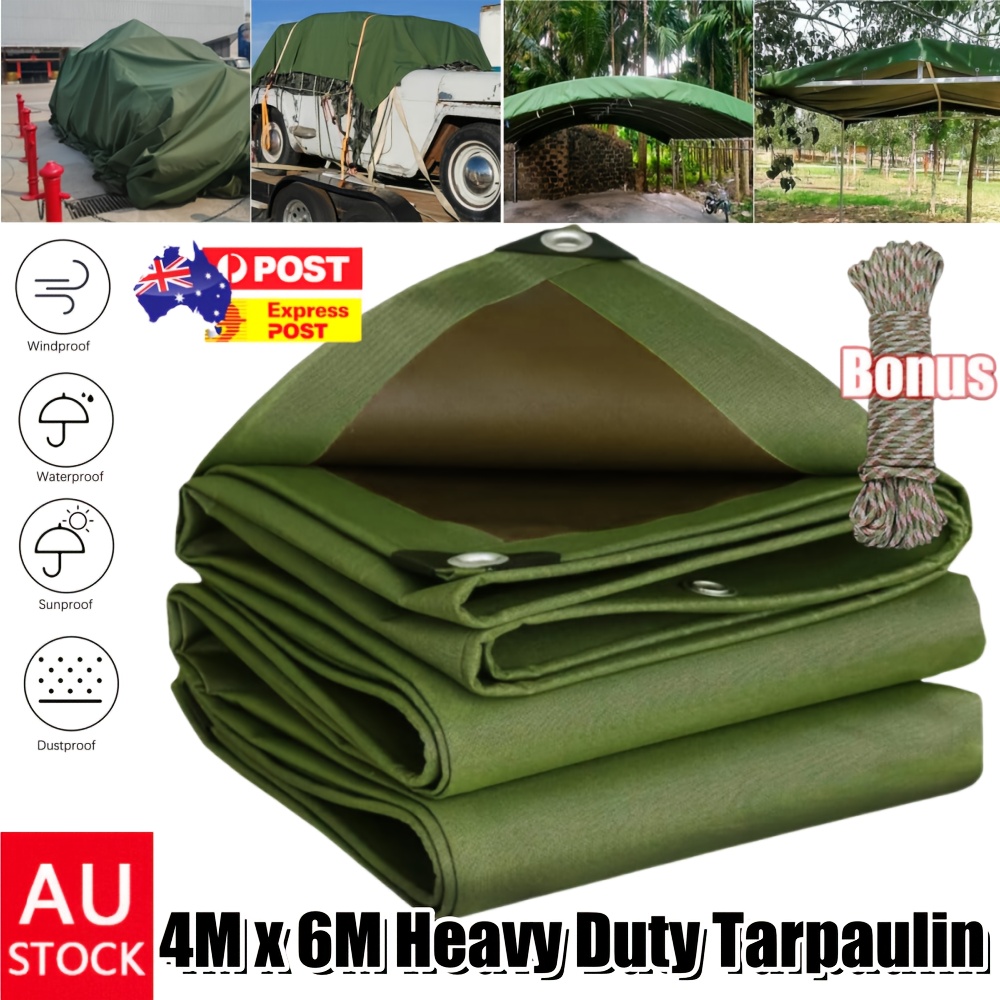 Telone Marrone Telone Multiuso Marrone 30' X 60' - Impermeabile, Resistente, Per Campeggio, Copertura Camper E Altro Outwell Tenda