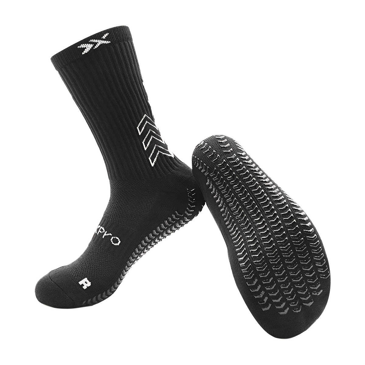 TEMU 1 Paire de Chaussettes de Sport Unisexe pour l'Extérieur | Couleurs Tendance, Semelle Collée Antidérapante, Trous Respirants, , Idéales pour les