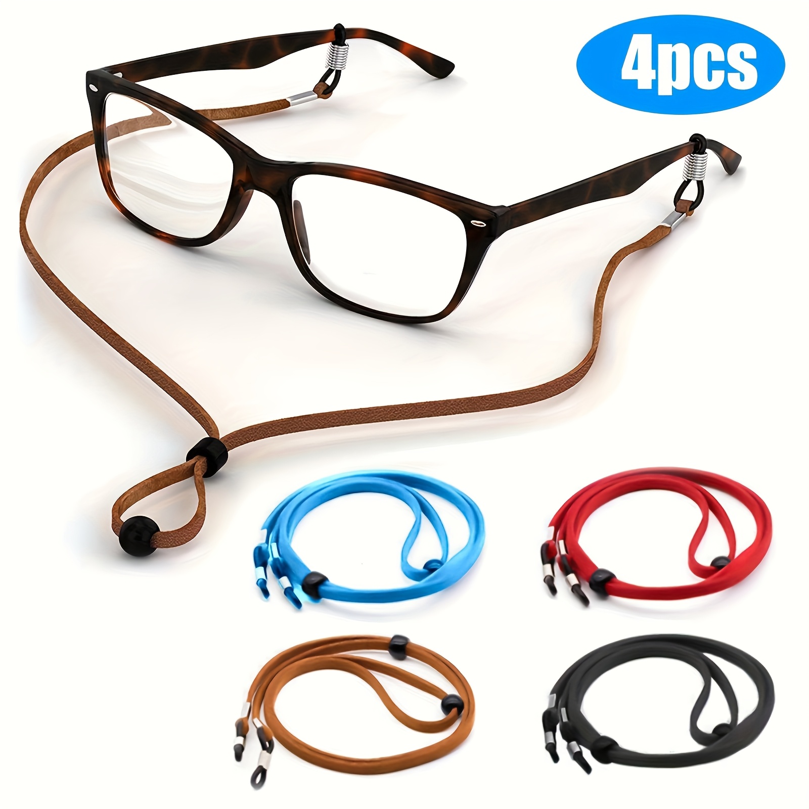 TEMU 4 Pack Universal Glasses Lanyards, Daily Use & Holiday Travel, Secure & Comfortable