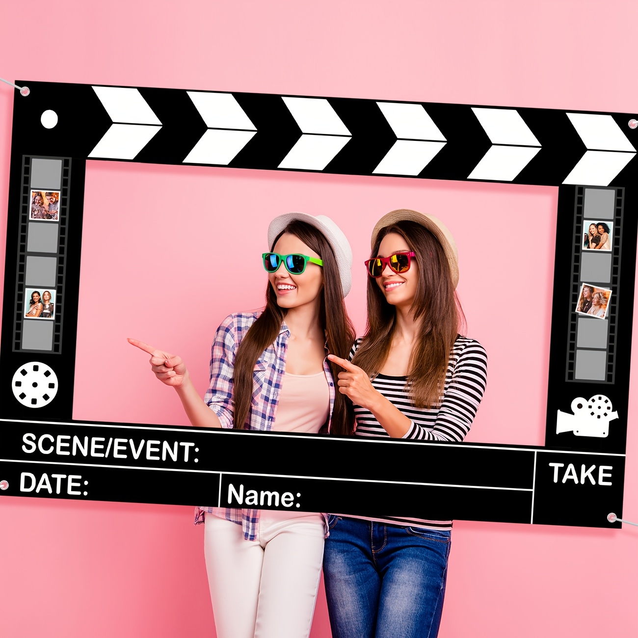 Décorations De Soirée Cinéma, Bannière Montrant Maintenant, Tourbillons