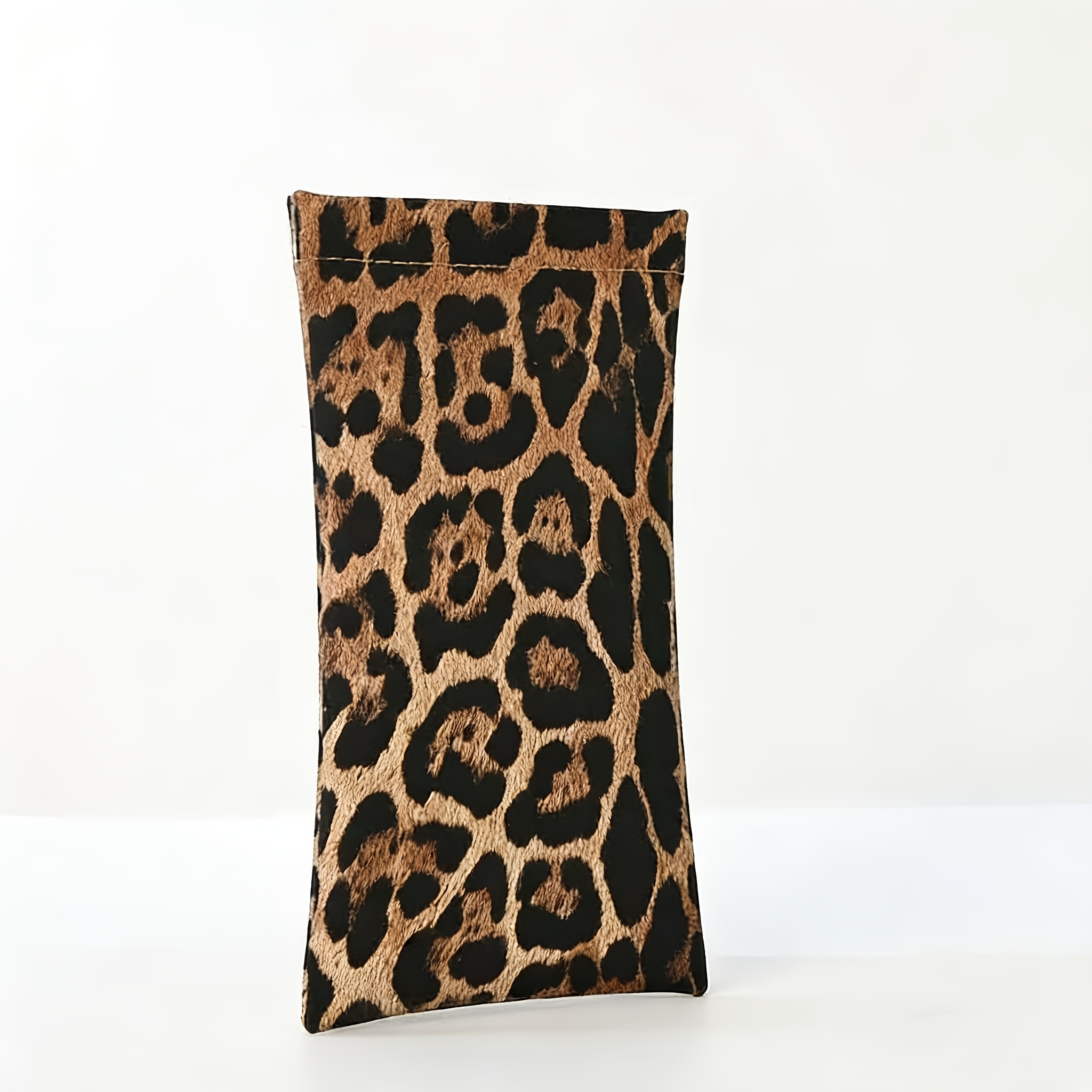 1pc Leopard Print Eyeglass Case Suitable For , With Cleaning Cloth - Upgrade, Cover Compatible For Glasses, Fashion Glasses Case Accessory, Unisex Eyewear Holder