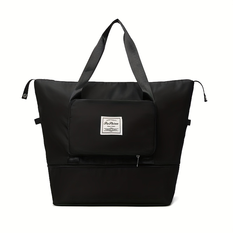 Large-capacity Travel Storage Bag, Simple And Lightweight Handbag, Suitable For Shopping In Supermarkets, Traveling, And Folding For Short Business Trips