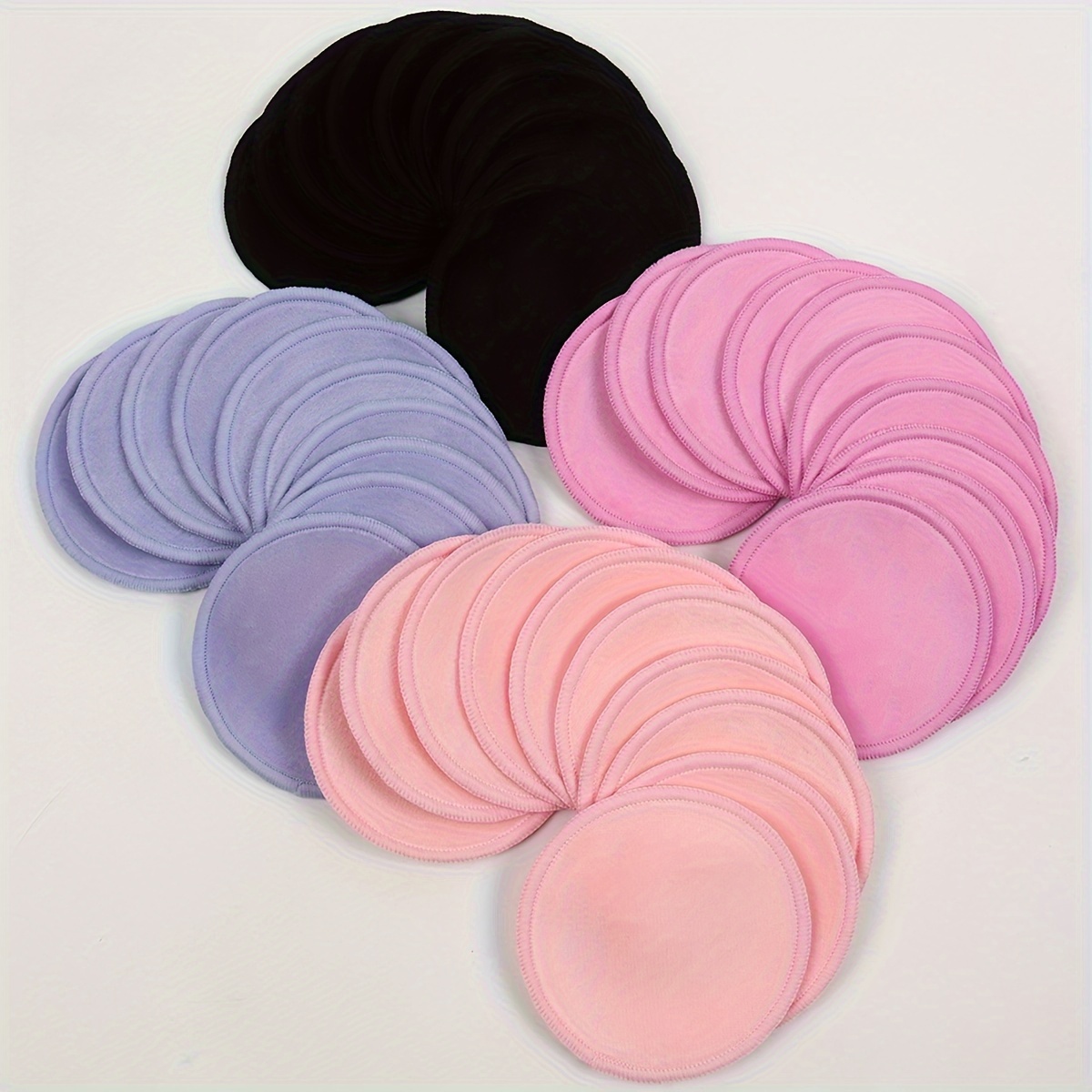 

10/20 Pack Velvet Makeup Remover Pads, Reusable Hydrophilic Pu Cleansing Pads, Unscented, Suitable For Types