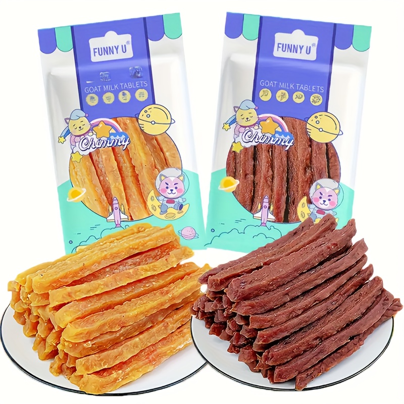 

100g/300g (3.53oz/10.58oz)soft Chew Dog Treats For Small, Medium And Large Dogs, Dried Milk Chicken/duck Sticks, Healthy, High Protein, Easily Digestible Perfect Reward Training Treats For Dogs