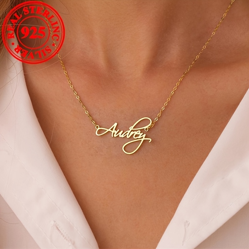 

925 1pc Personalized Name , Jewelry ( English, Languages Translated English)