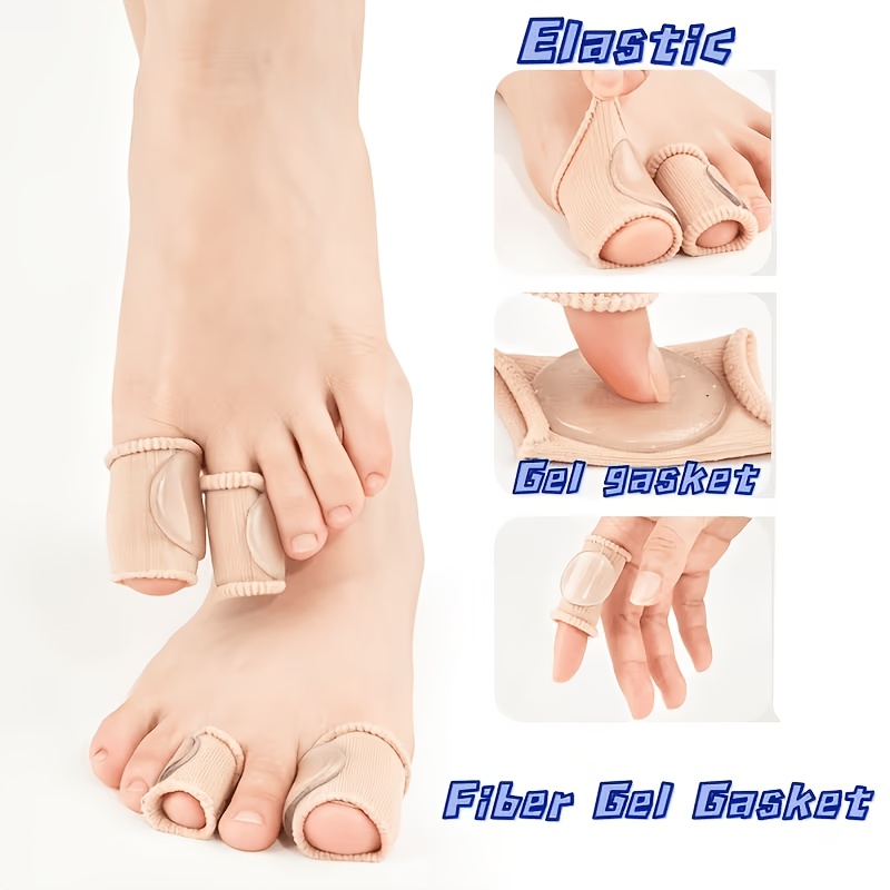Elastic Fiber Gel Toe Protection Sleeve, 3 Sizes