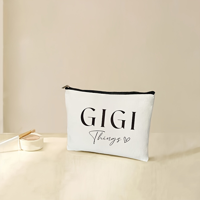 

Gigi Things Makeup Bag: Travel Toilet Storage, Party Gift, Zipper Organizer, Lightweight Cosmetic Pouch - Perfect For Makeup, Birthday, Retirement Gifts For Grandma