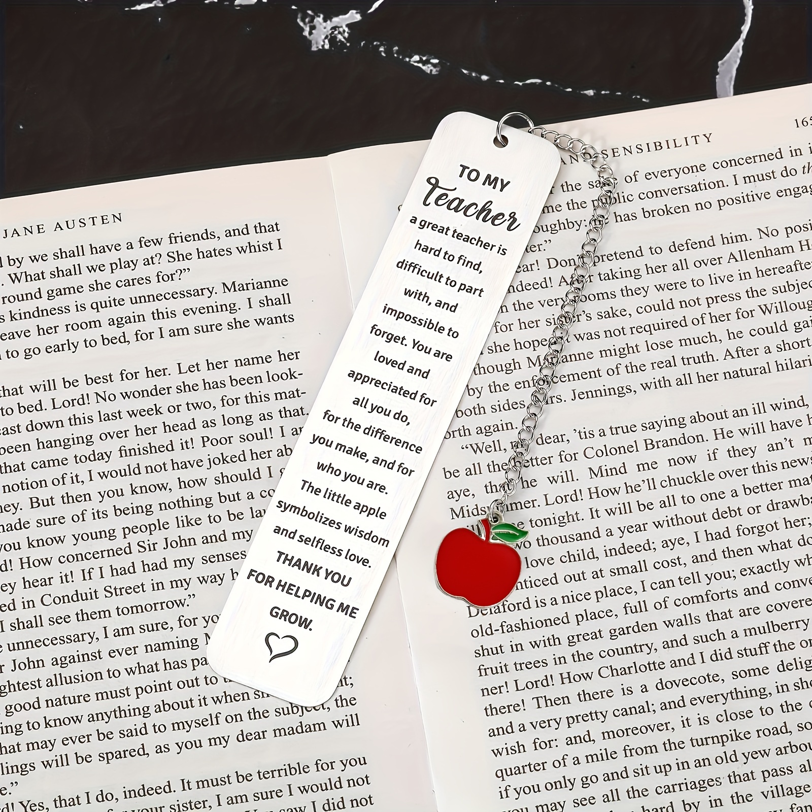 1pc, Stainless Steel Bookmark, Teacher Appreciation Gifts Women Bookmark  Teacher's Day Teacher Gift Birthday Graduation Retirement Thank You Student  T