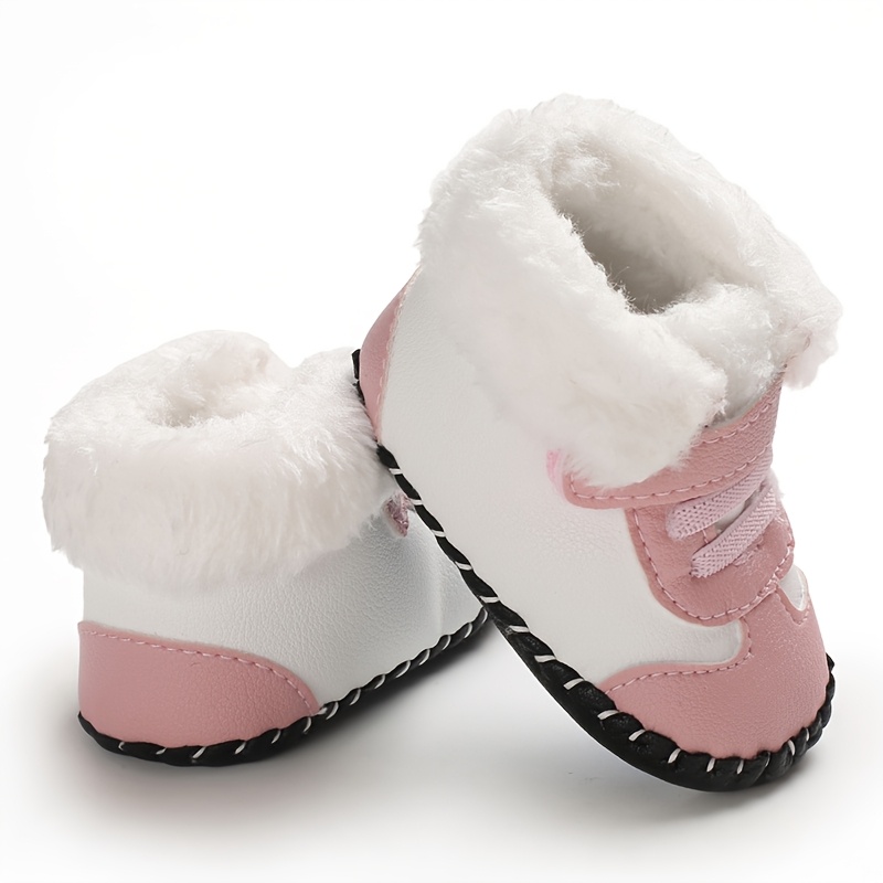 Image of Fashionable And Casual Girls' Comfortable And Cute Solid-color Snow Boots, Soft And Warm Plush-lined Outdoor Walking And Hiking Boots, Autumn/winter Style