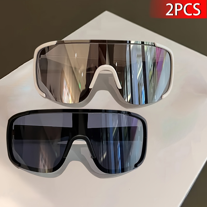 TEMU Of Women' Sports Fashion Glasses, Windproof, Suitable For Skiing, -country Sports And Cycling, A Set