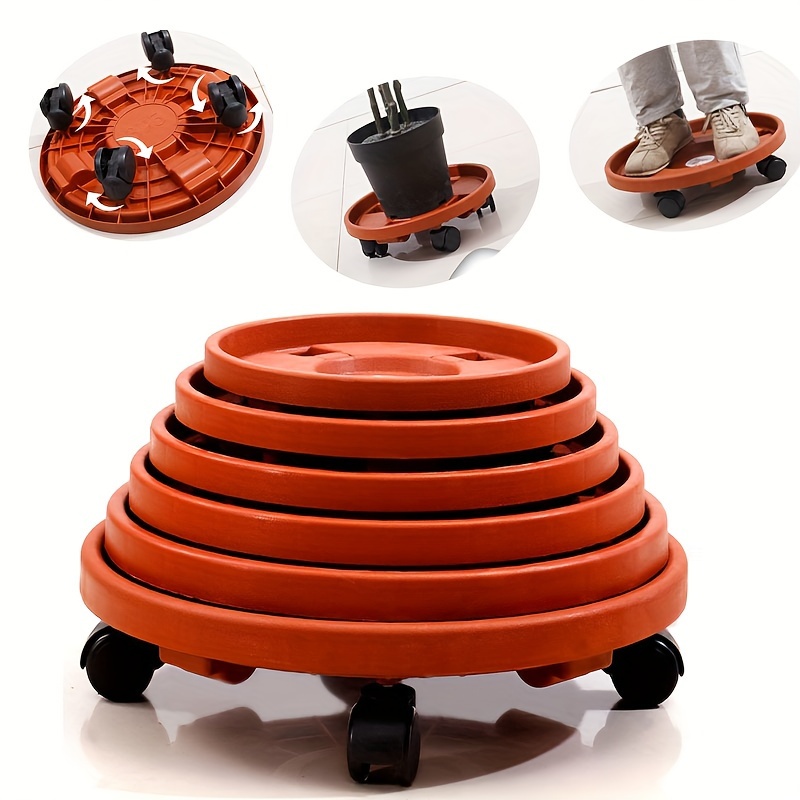 

Multi-purpose Heavy Duty Swivel Base With Removable Terracotta Resin Tray - Suitable For Indoor And Outdoor Use