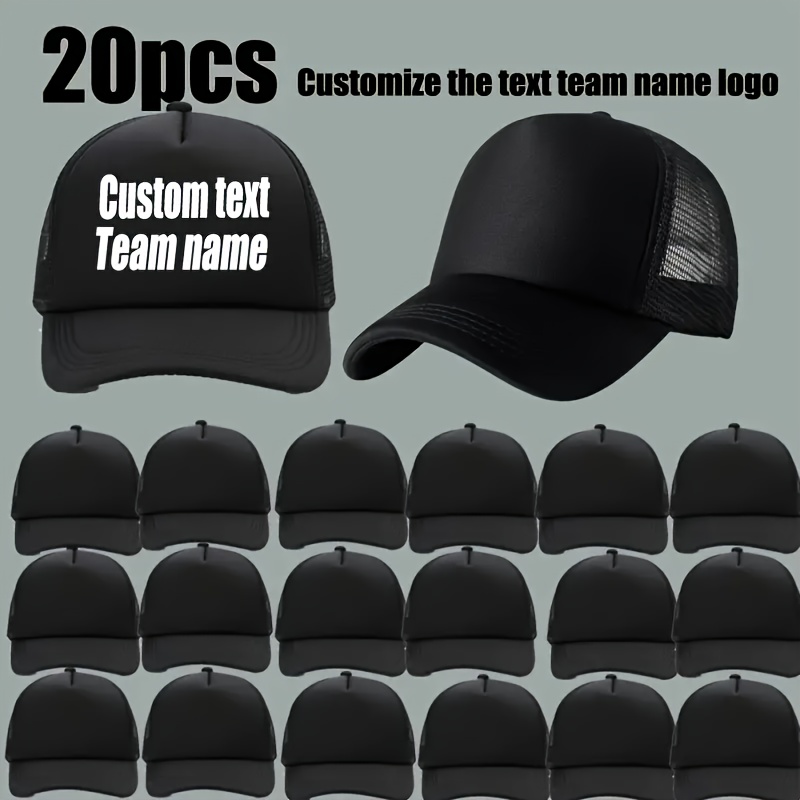 20 Custom Logo Trucker-Style Baseball Caps