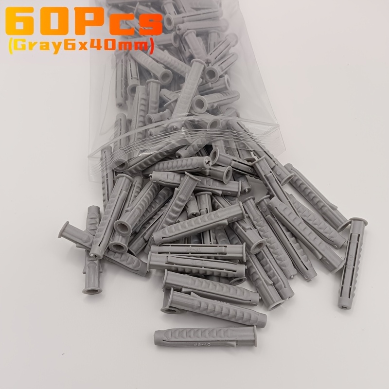 TEMU 60 piezas de tapones de de plástico versátiles de 6/8 mm en y azul, con de 4 vías para una fijación , con una versión extendida adecuada para la
