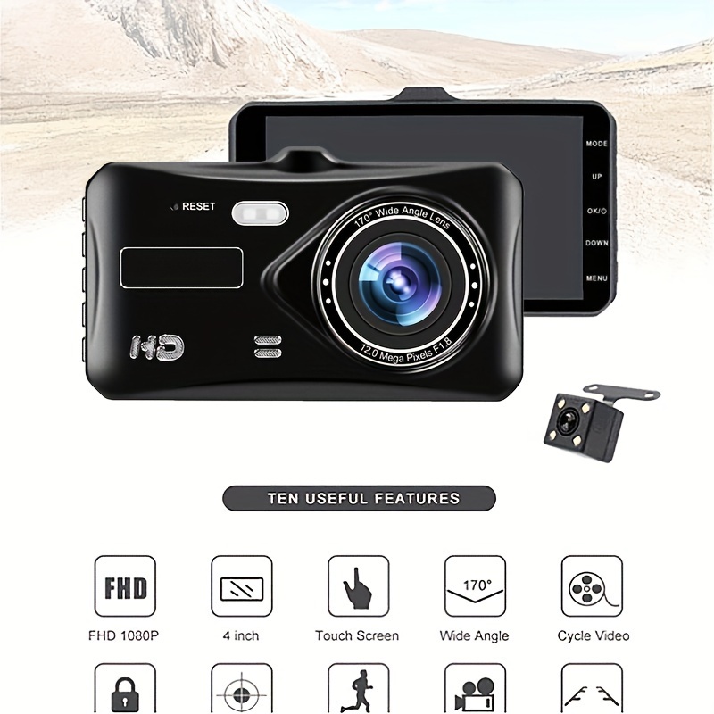 Fhd touch dual hot sale lens driving recorder