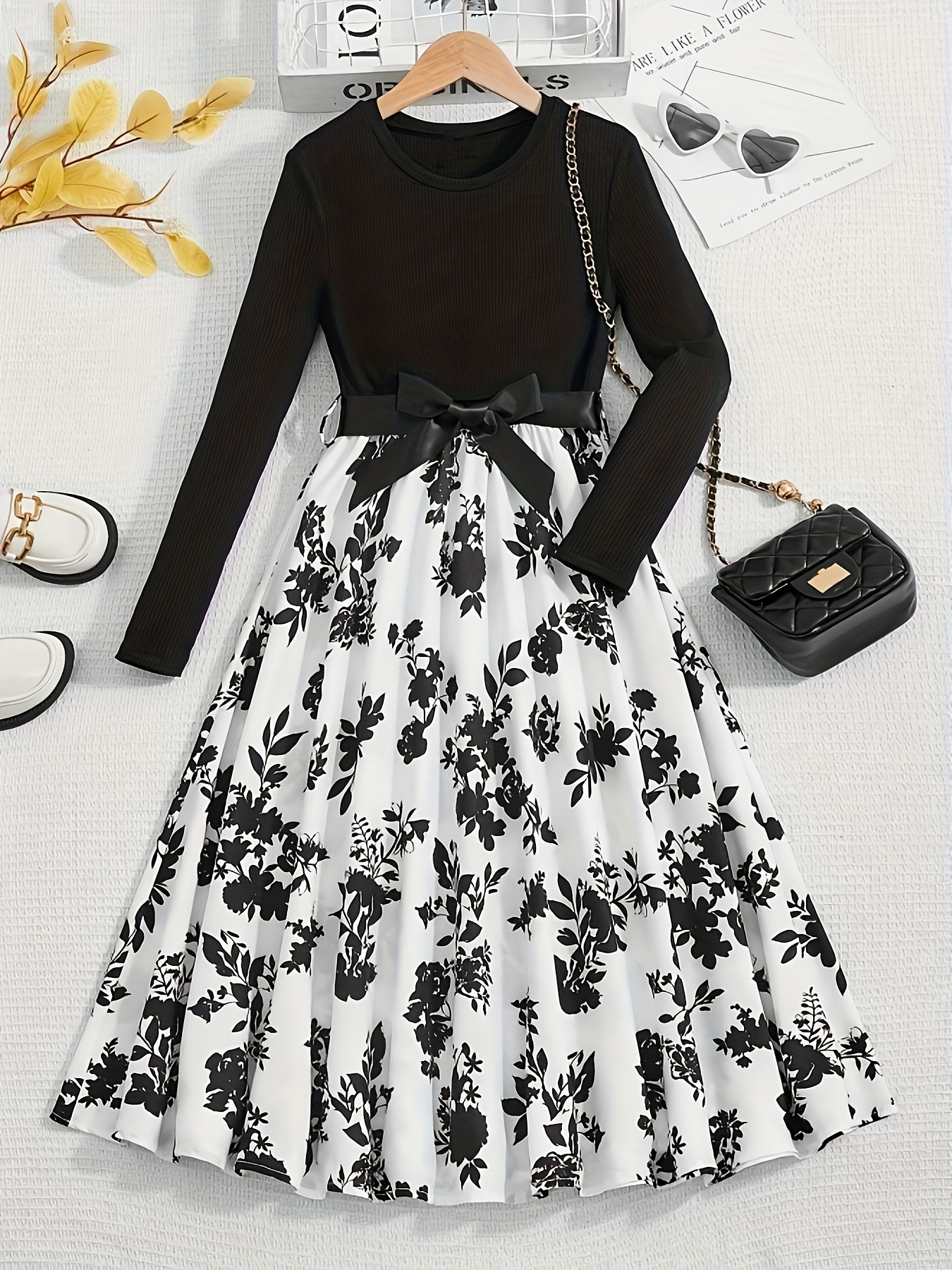 knee length dresses for ladies Long Sleeve Homecoming Dresses for Teens Sparkly Sequin V Neck Tiered –  Msikoods Official Store main image 0