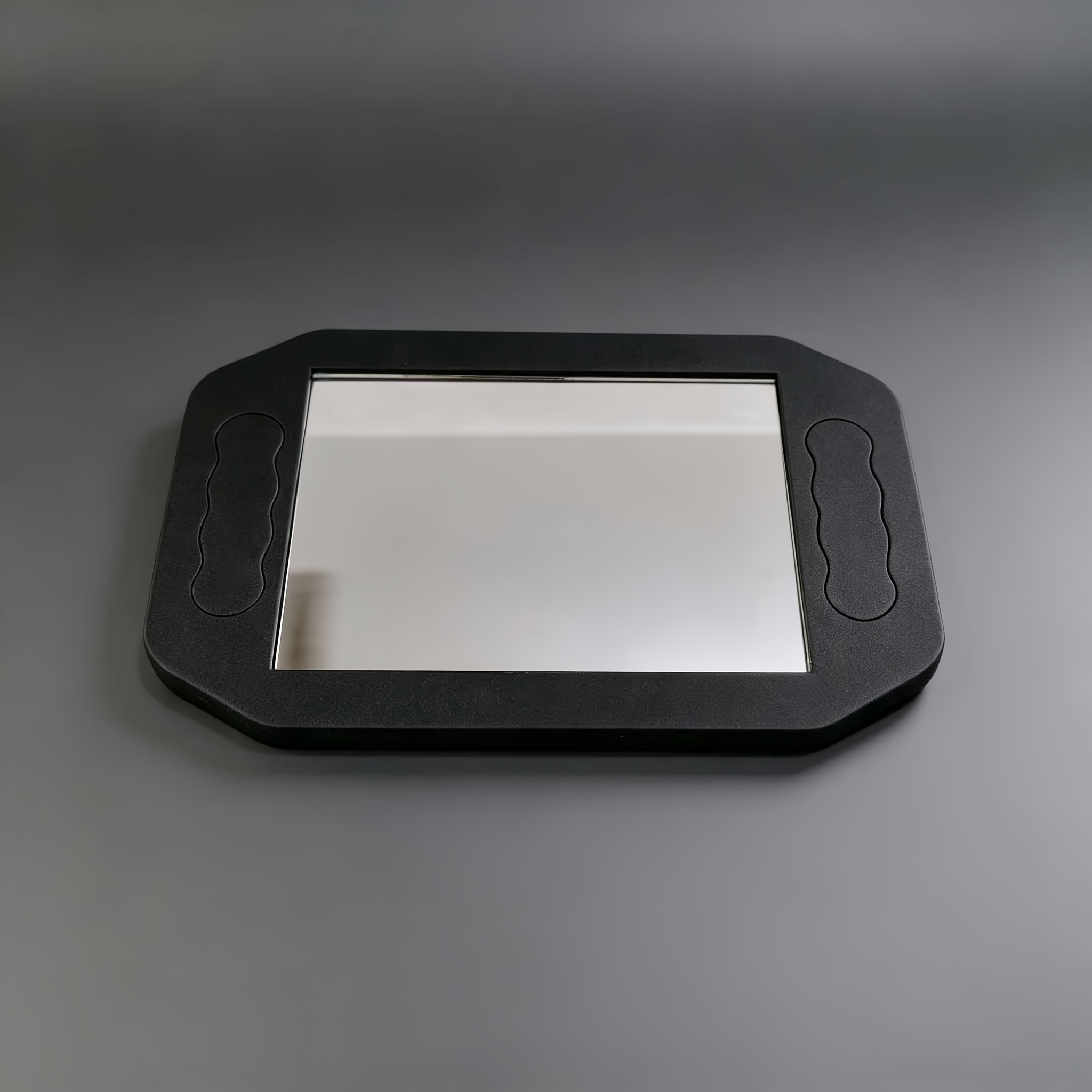 TEMU Single-person Dual-handle Hairdressing And Makeup Mirror, Professional Salon Mirror, Mirror, Hairdressing Mirror. Square Dual- With Foam Frame.