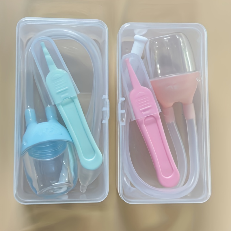 3pcs   aspirator set with booger clip pc material nose ear and navel care kit for and ideal shower gift for   details 1