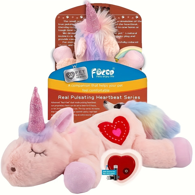 Soft Plush Christmas Heartbeat Relief In Dogs - Temu