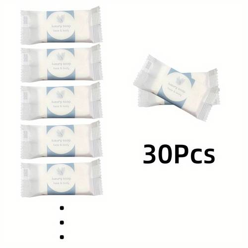 10/30pcs 0. Mini Bar Soap Bulk Individually Wrapped Bulk Hand Bars Travel Size Toiletries for Vacation Guest Bathroom Rentals
