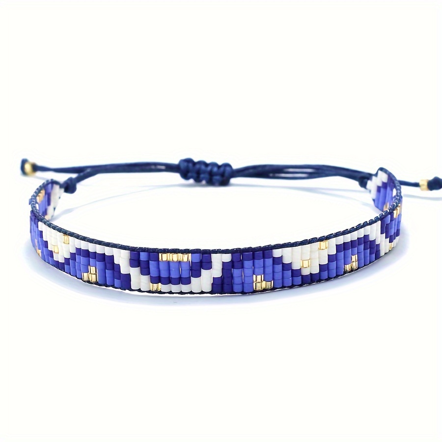 Handmade Bohemian Braided Beads Bracelet Adjustable