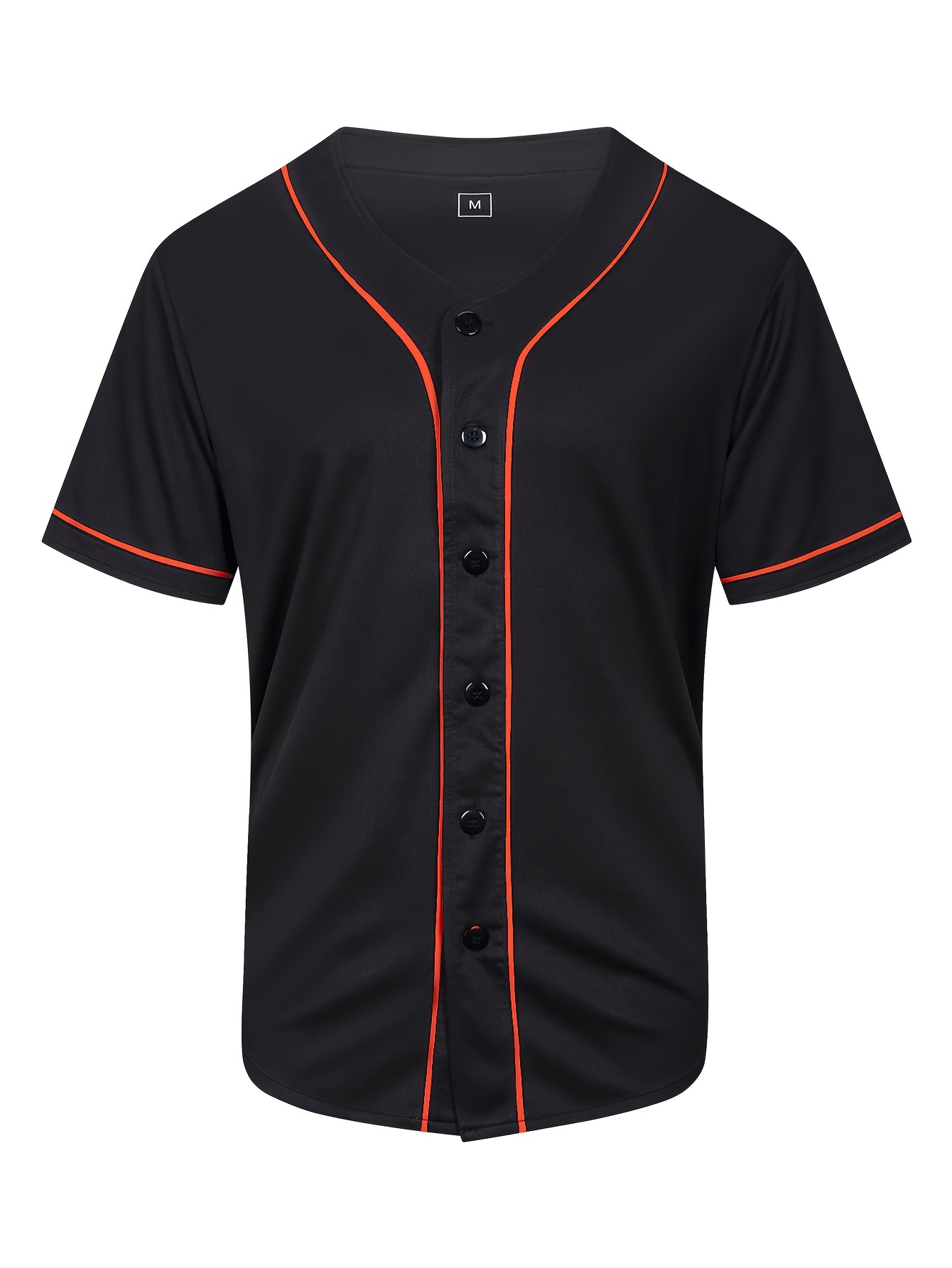 blank button down baseball jersey