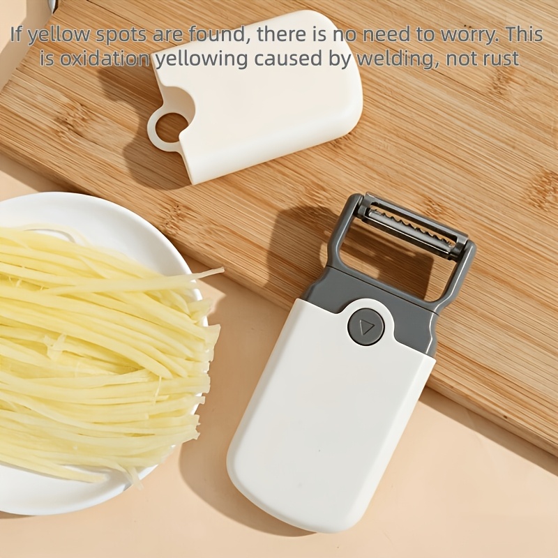 Image of 3-in-1 Vegetable Slicer & Peeler, Stainless Cutter & Julienne , Portable Kitchen Tool For Fruits And Vegetables Such As Potatoes, Carrots, , Etc
